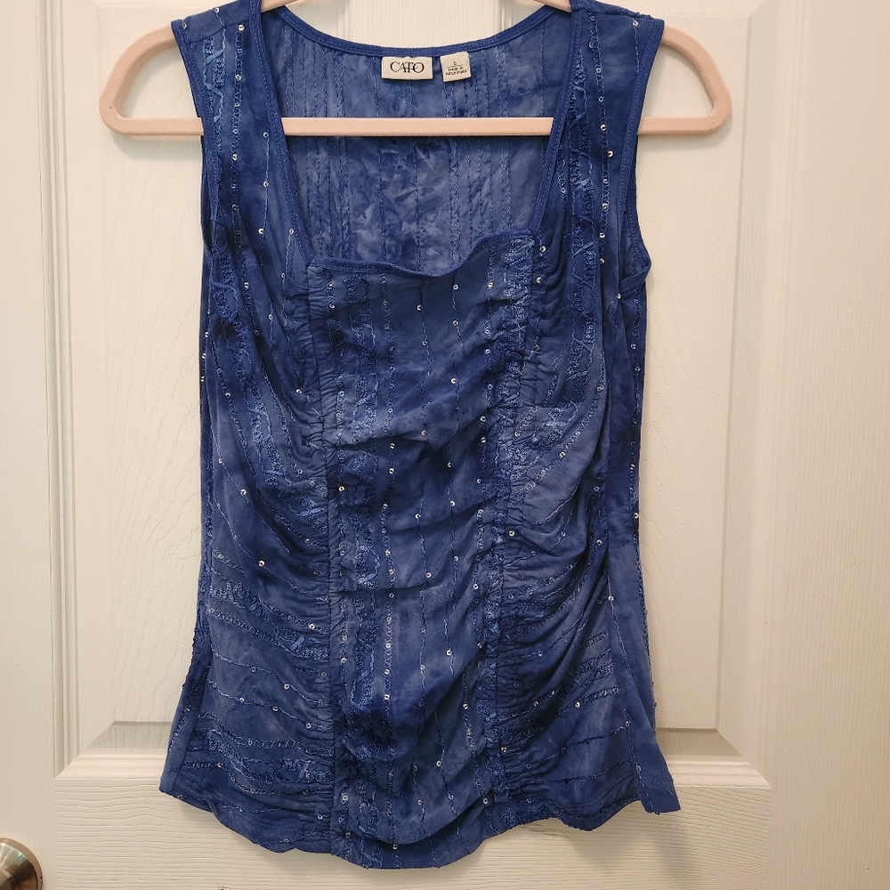 Cato size small sleeveless stretchy top